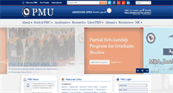 Desktop Screenshot of pmu.edu.sa