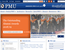 Tablet Screenshot of pmu.edu.sa