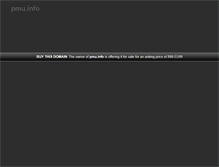 Tablet Screenshot of pmu.info